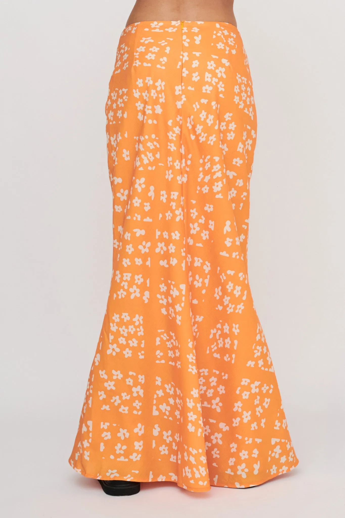 Heart & Soul Maxi Skirt Floral Orange