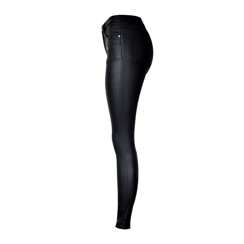 High Waist Leather Pants