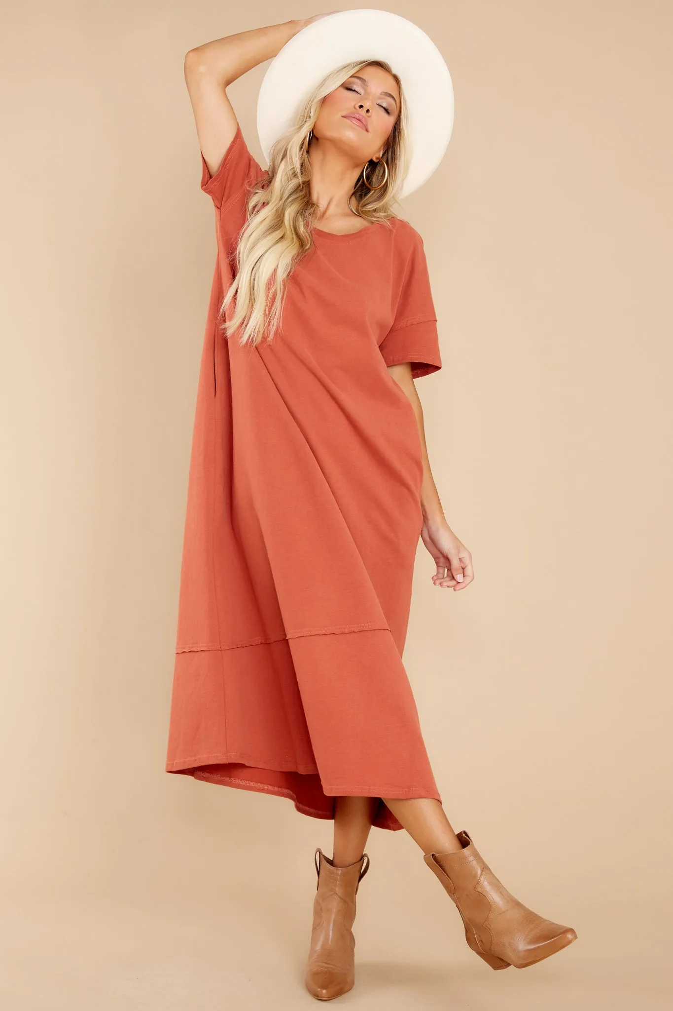 Highway Chaser Tangerine Maxi Dress