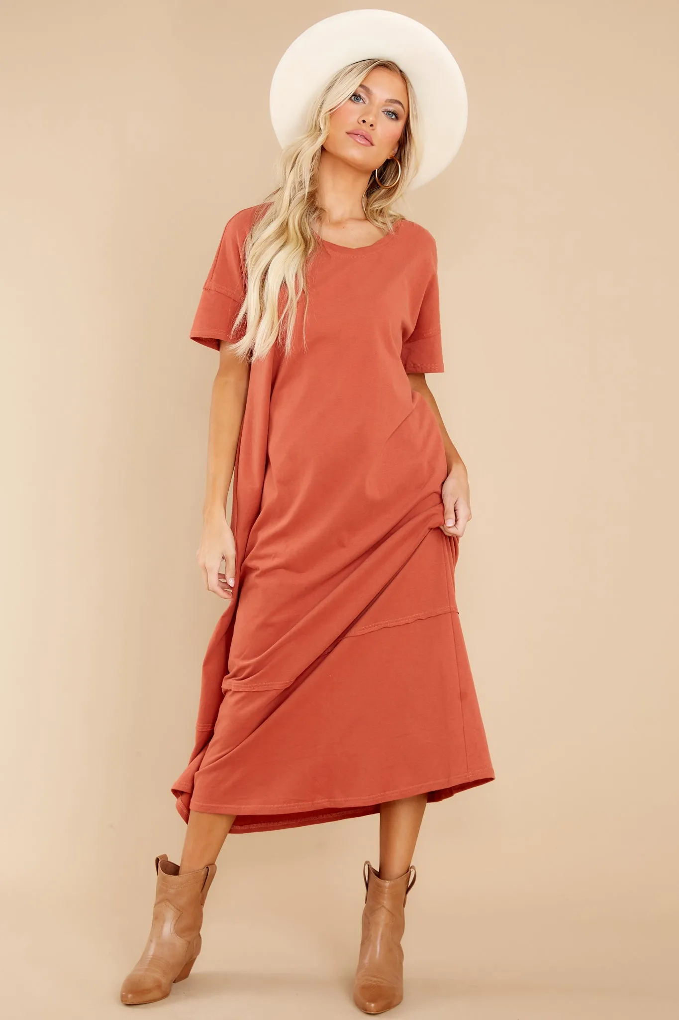 Highway Chaser Tangerine Maxi Dress