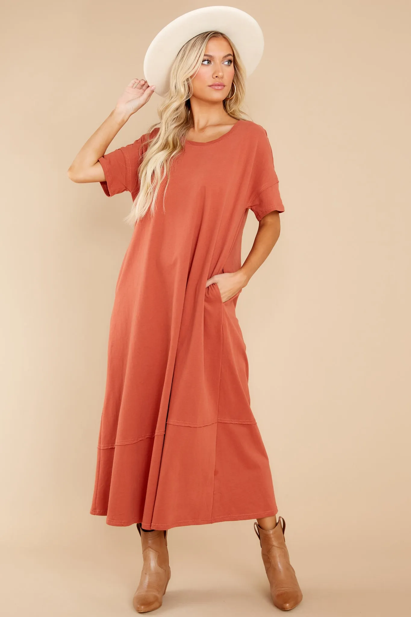 Highway Chaser Tangerine Maxi Dress