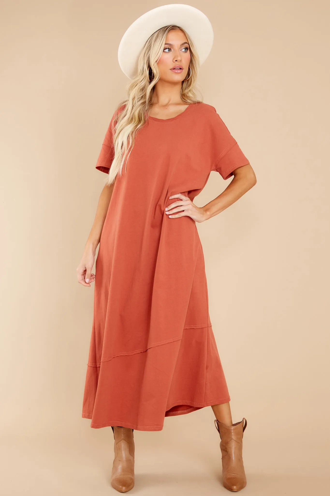 Highway Chaser Tangerine Maxi Dress