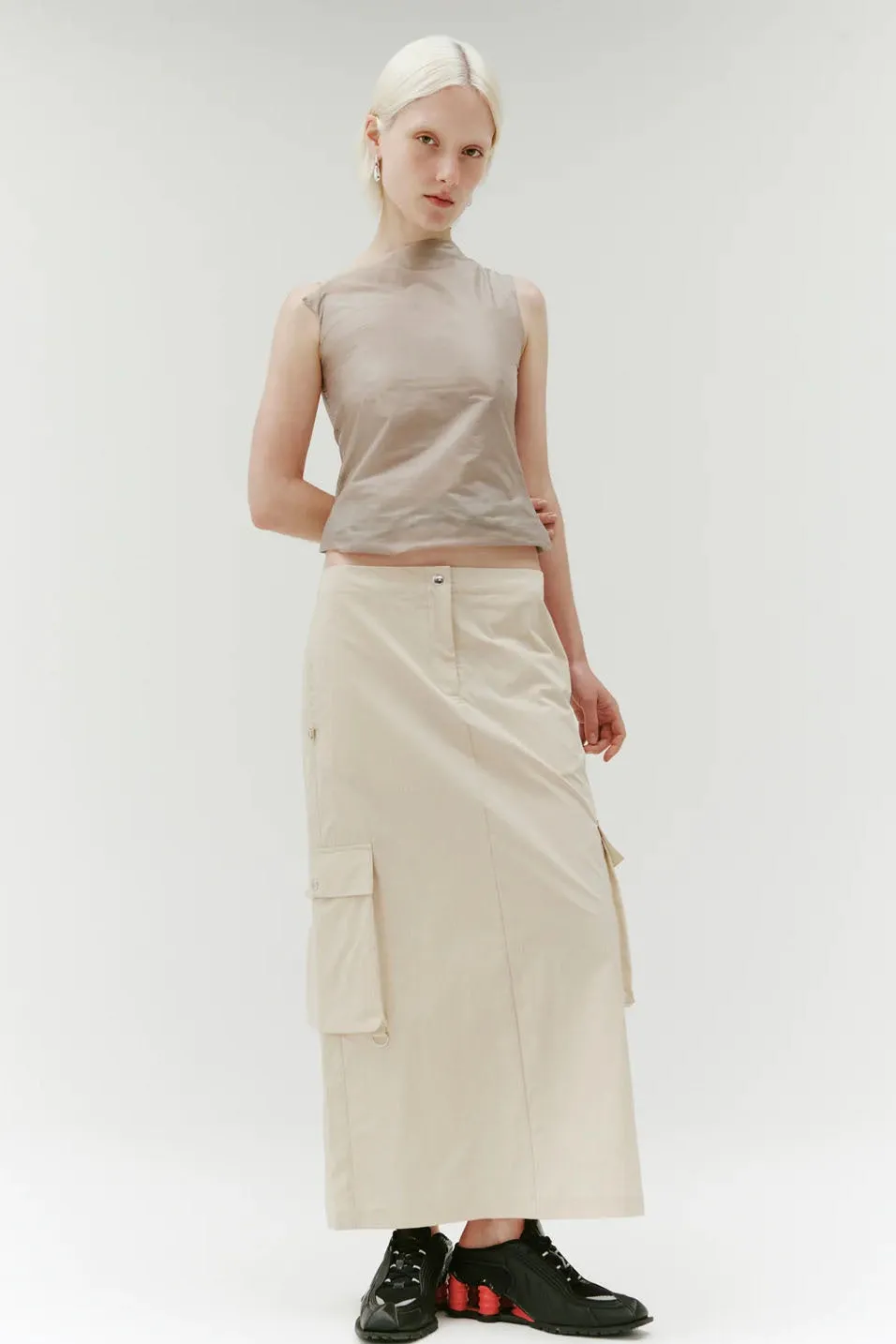 Identity Cargo Skirt - Ecru