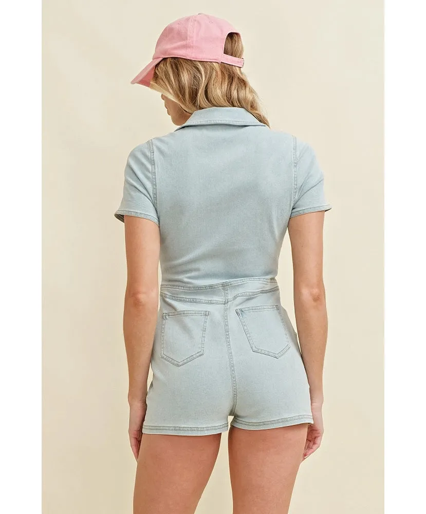 Keaton Denim Romper