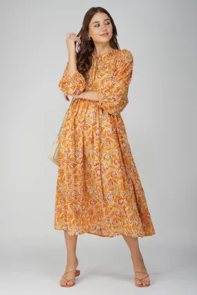 Kiara Maxi Dress - Orange