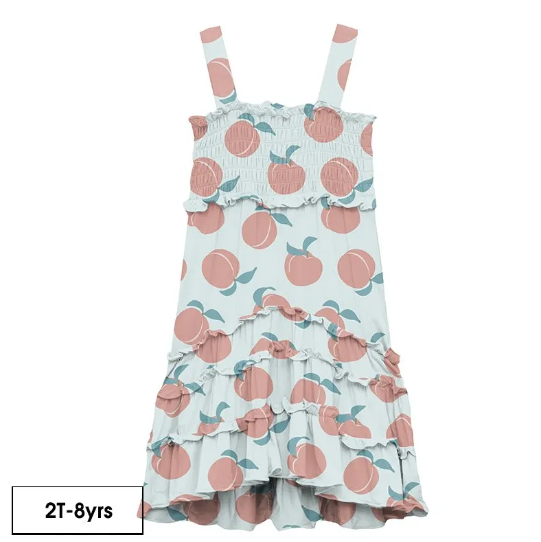 Kickee Pants | Print Sundress ~ Fresh Air Peaches Size 4T