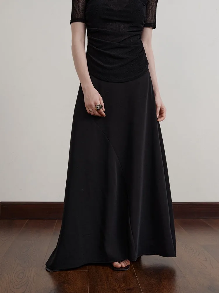 Korean Style Casual High-Waist A-Line Skirt