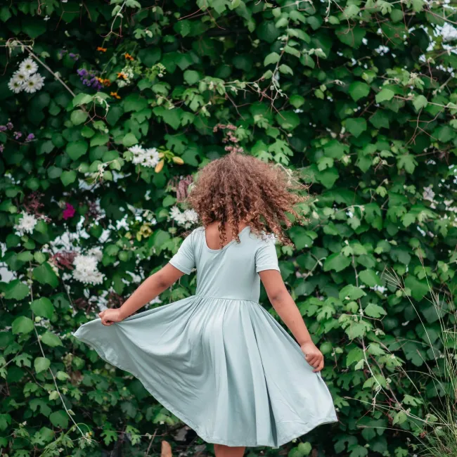 Kyte Baby Twirl Dress in Sage