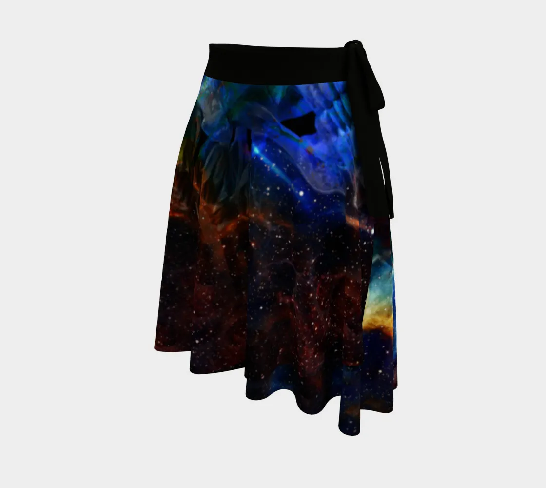 LADY WITH ROSES WRAP SKIRT