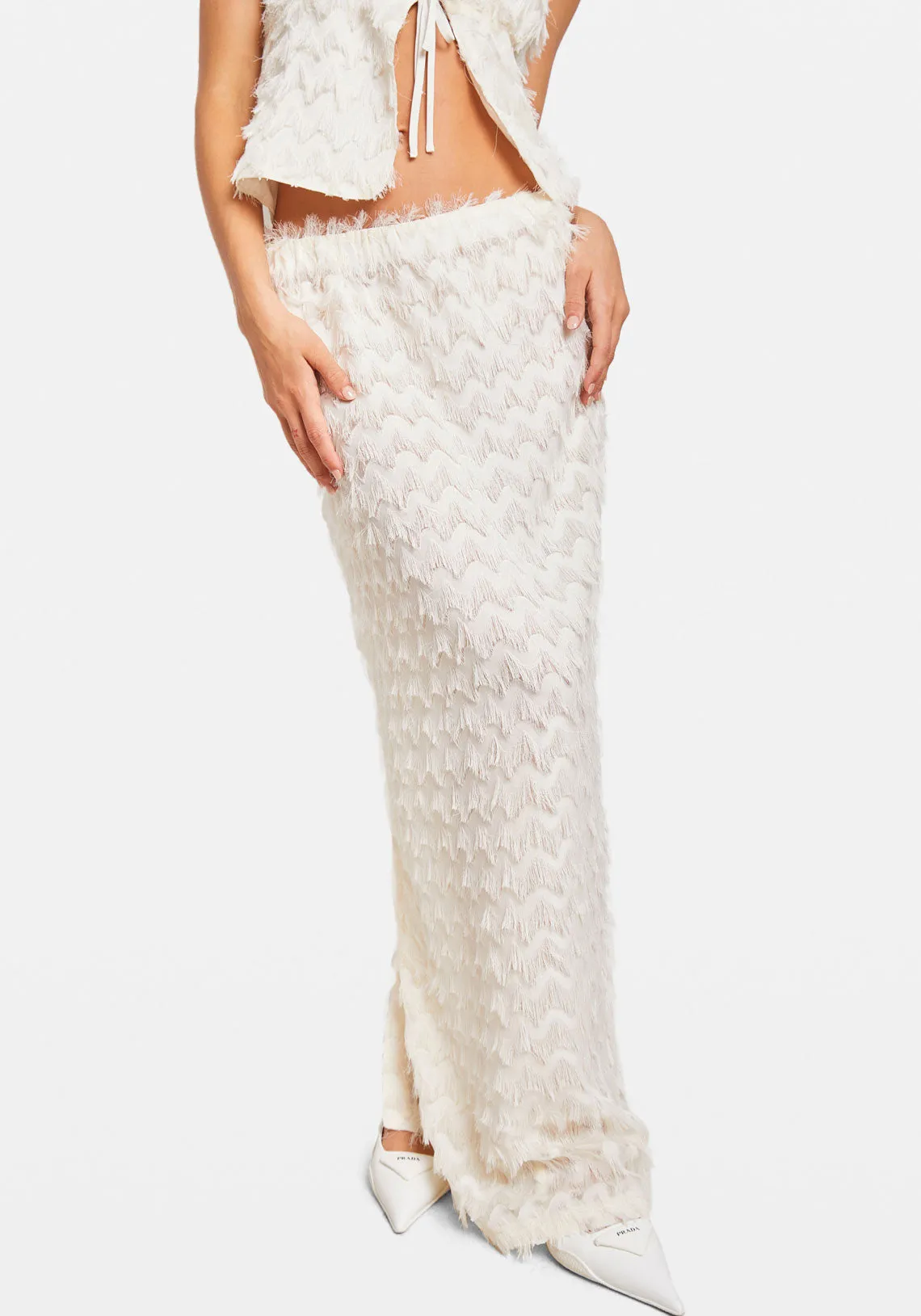 LAZLO MAXI SKIRT WHITE