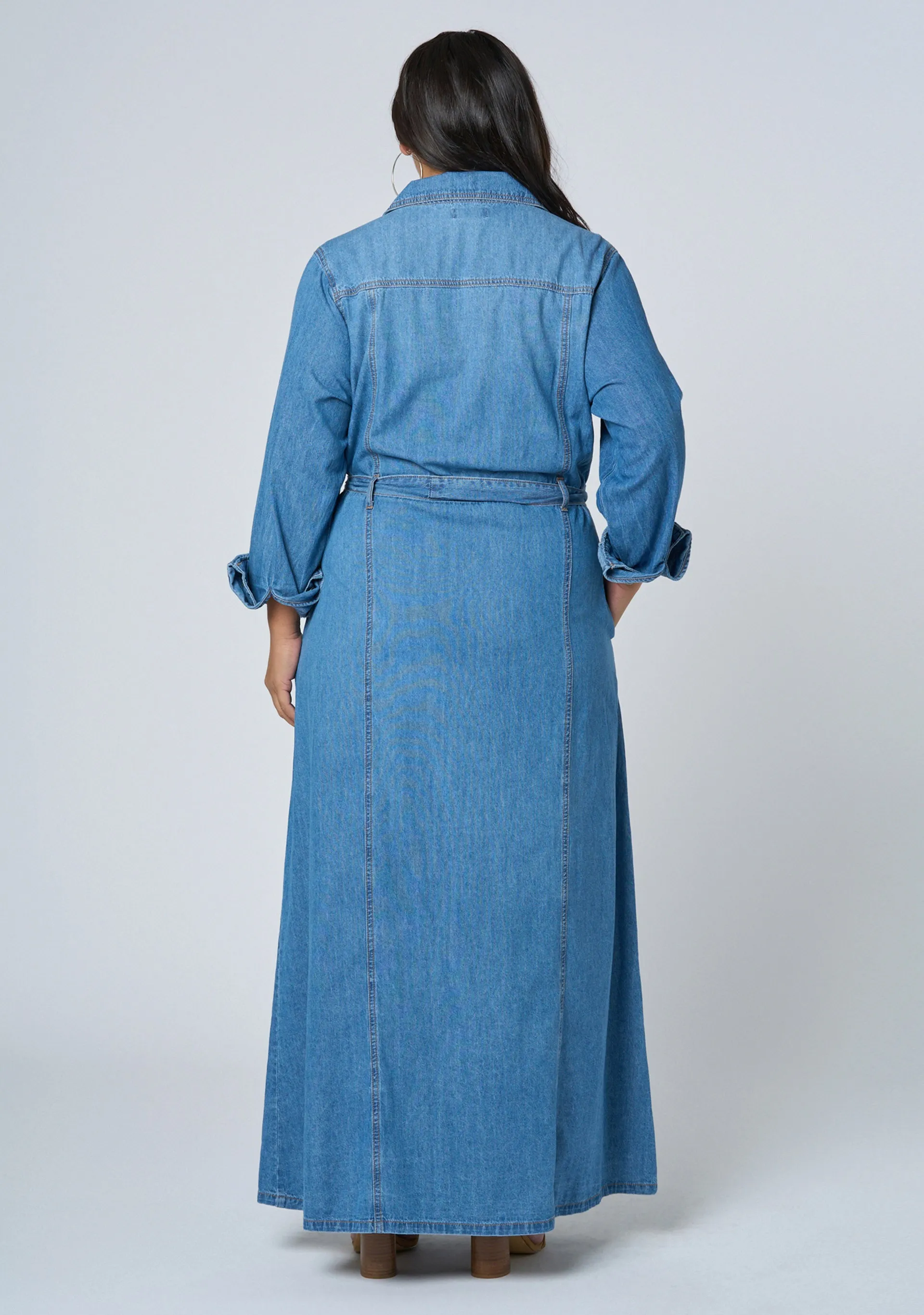 Leah Chambray Maxi Dress