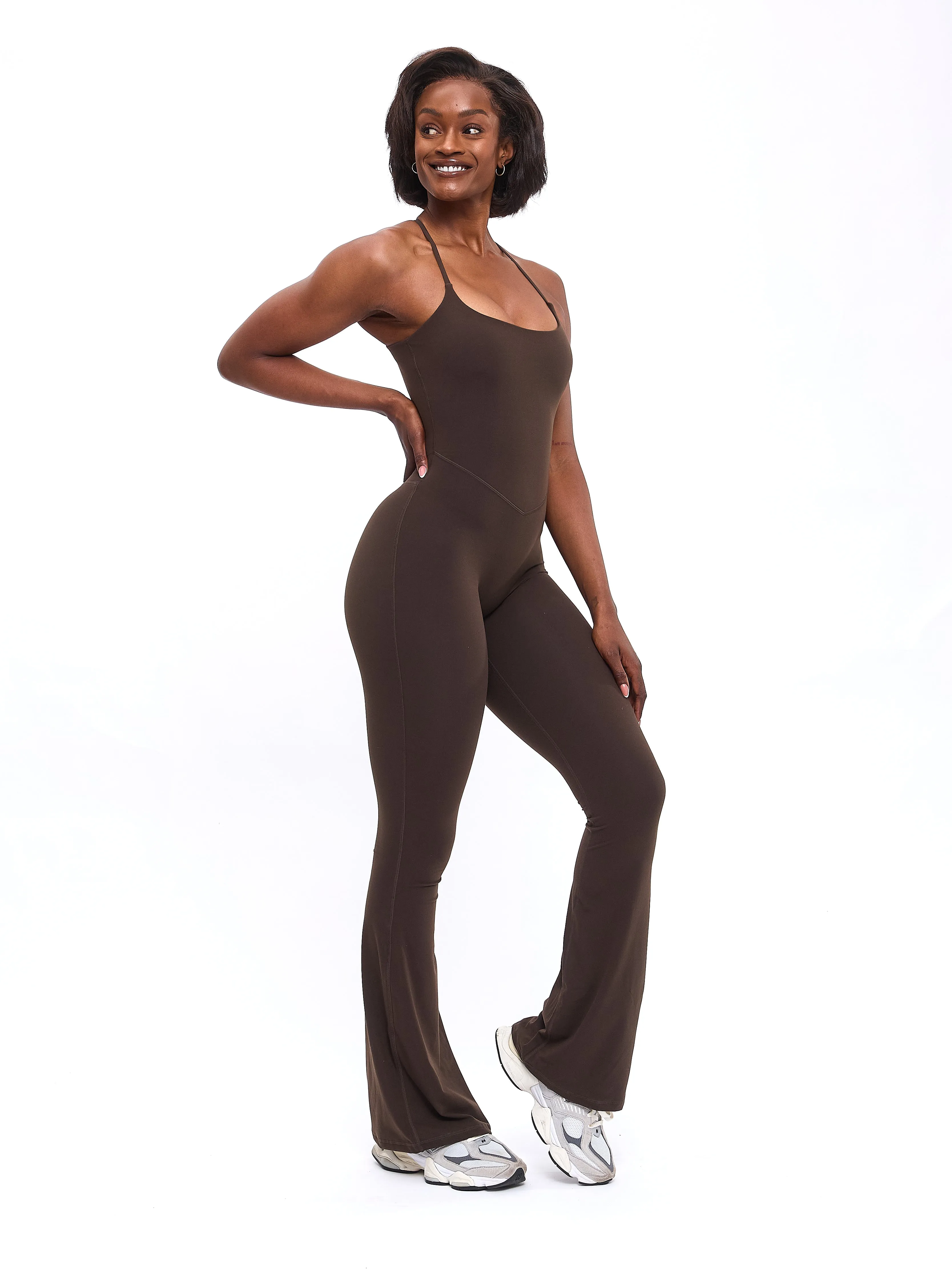 Legacy Flare Bodysuit - Cold Brew