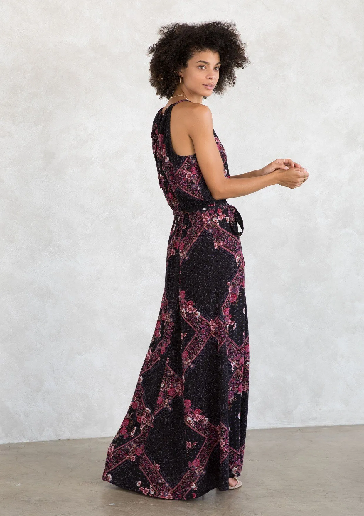 Lennon Halter Maxi Dress