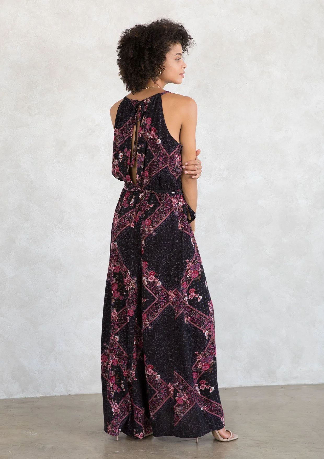 Lennon Halter Maxi Dress