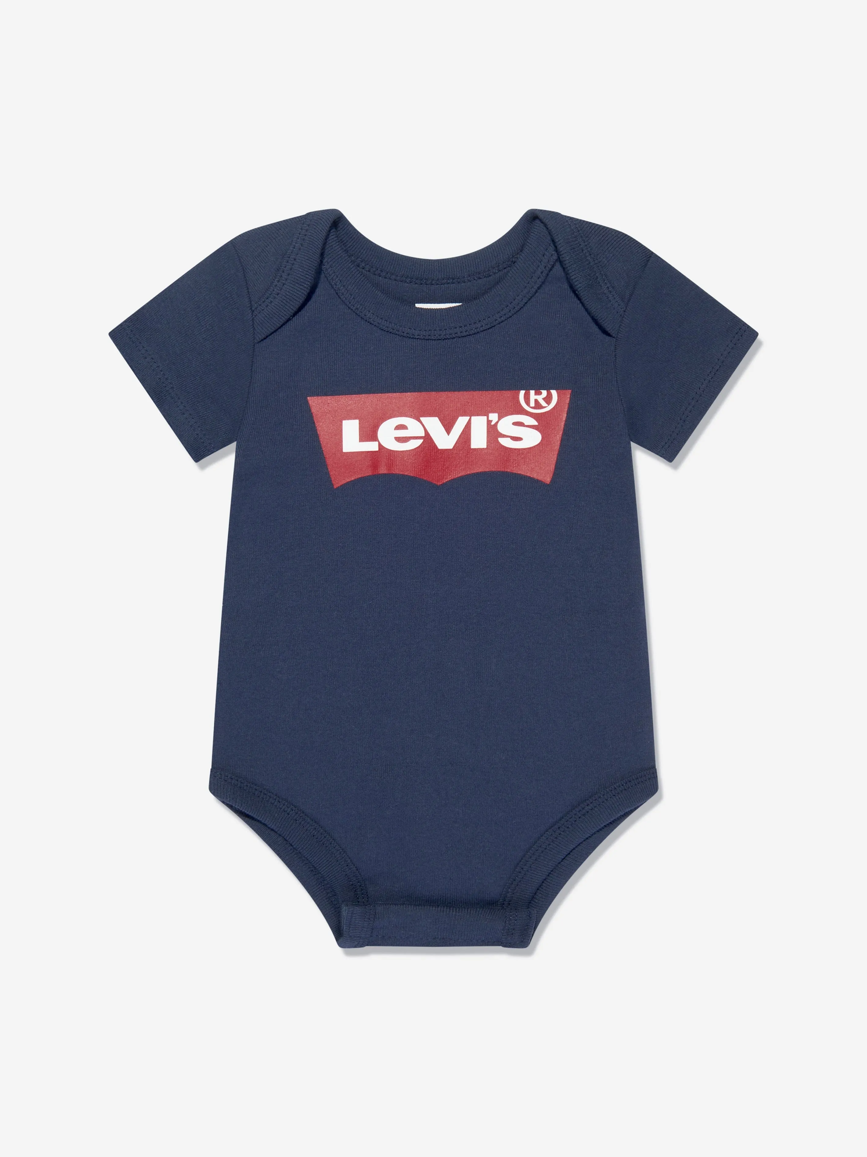 Levi's Baby Boys Batwing Bodysuit Set (2 Pack) in Grey