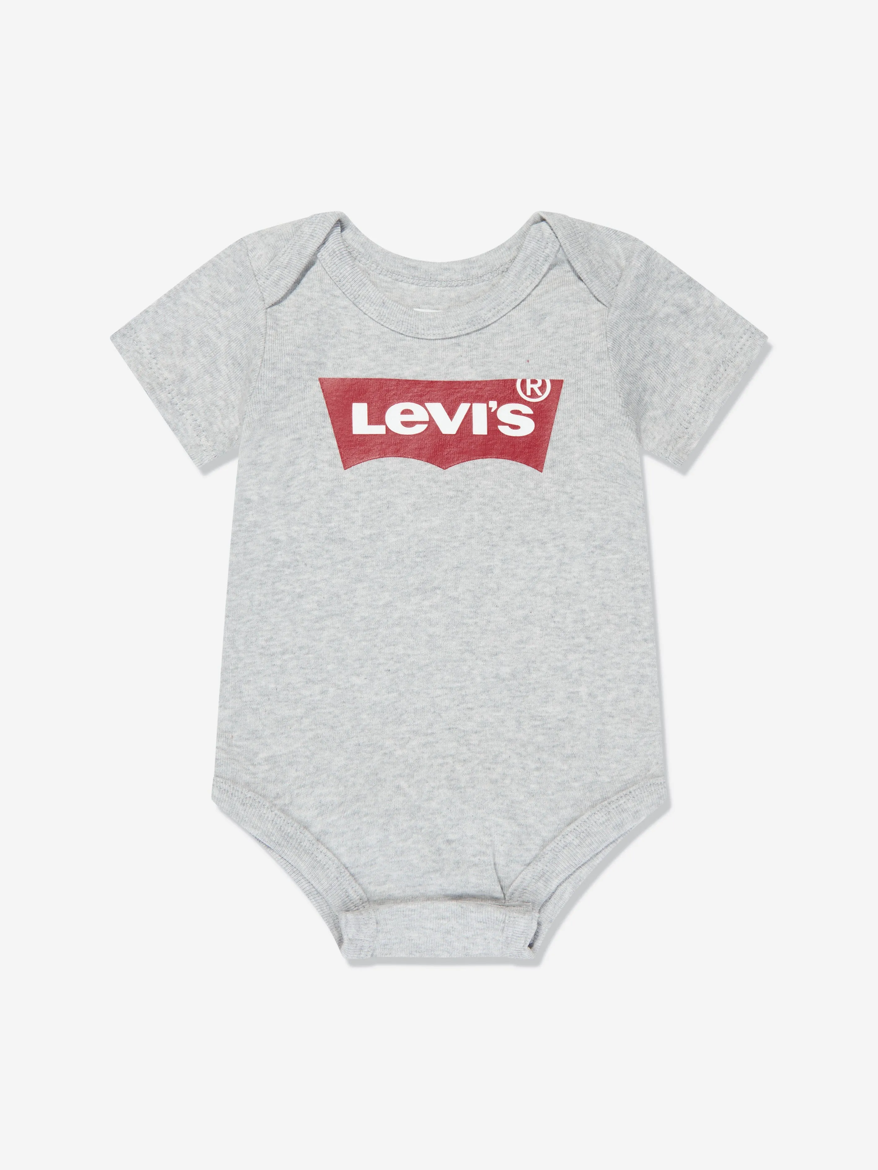 Levi's Baby Boys Batwing Bodysuit Set (2 Pack) in Grey