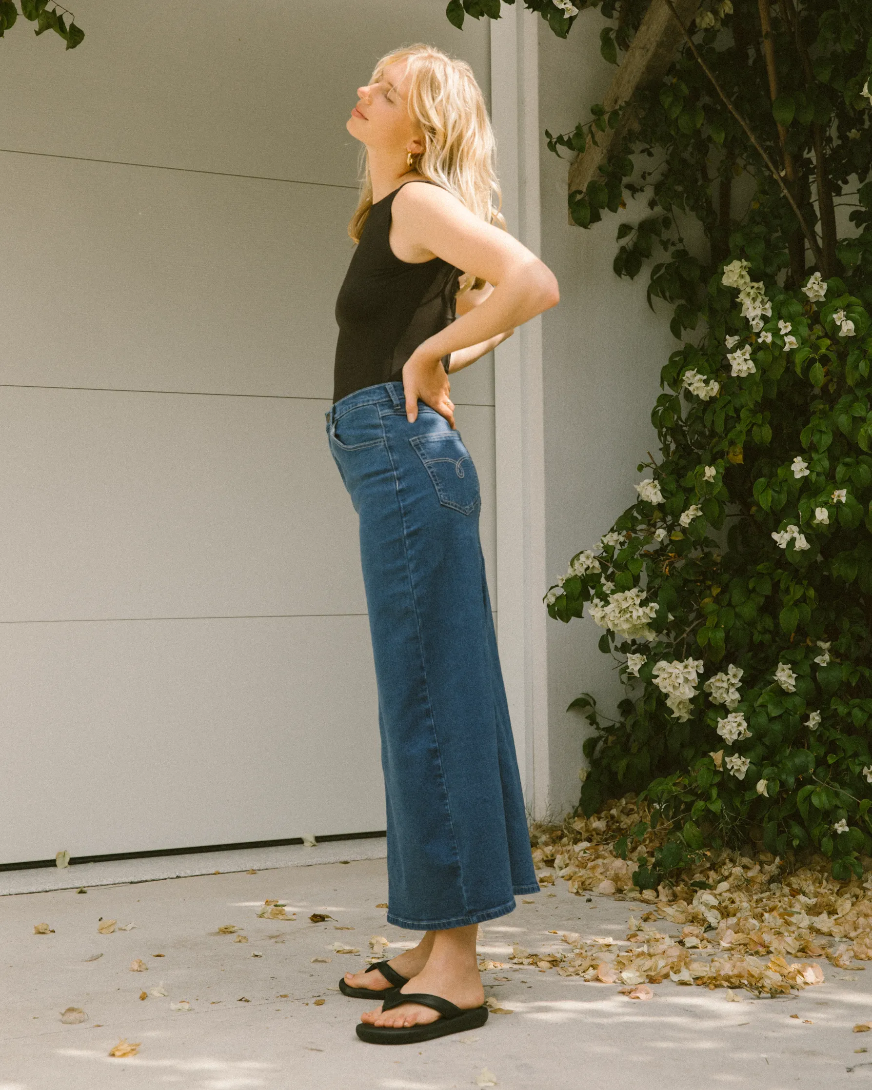 Lola Denim Maxi Skirt | Blue Denim