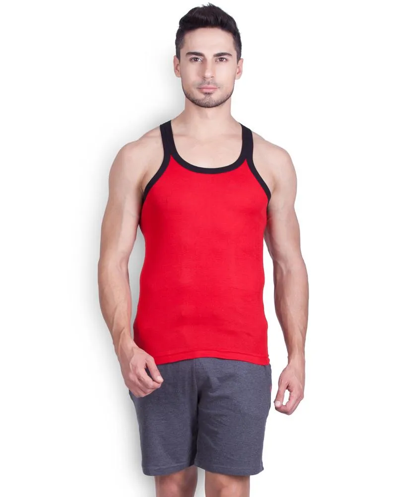 LUX - GenX Gym Vest - 5501 - Mens Sleeveless Gym Vest - Red