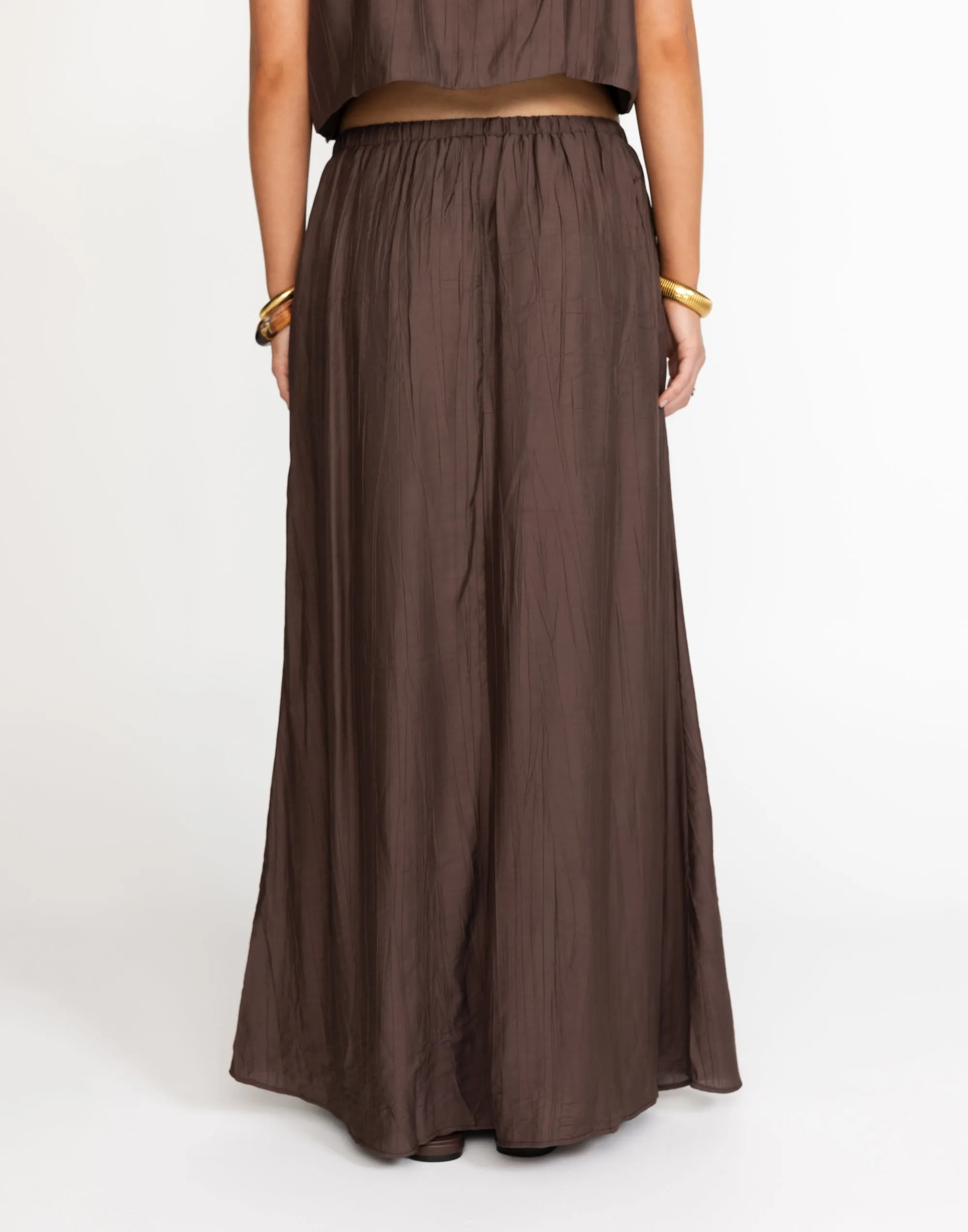 Madi Maxi Skirt (Chocolate)