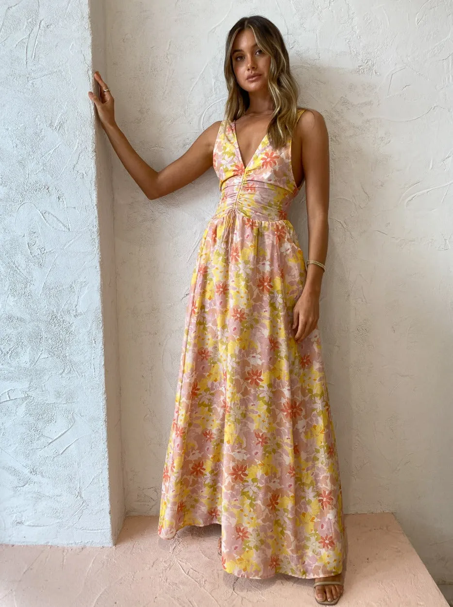 Magali Pascal Miriam Maxi Dress in Vintage Bloom Light