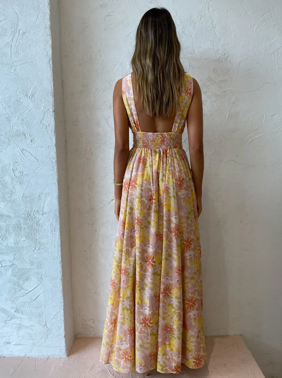 Magali Pascal Miriam Maxi Dress in Vintage Bloom Light