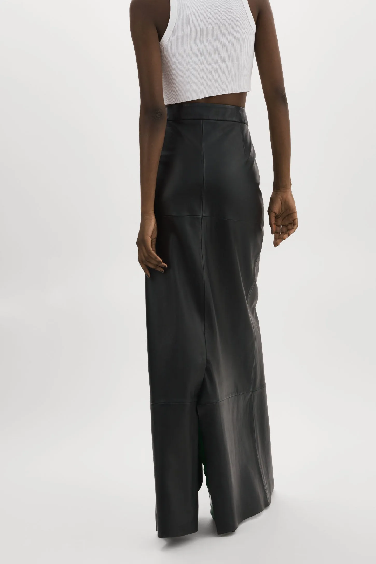 MARIETTE | Leather Maxi Skirt