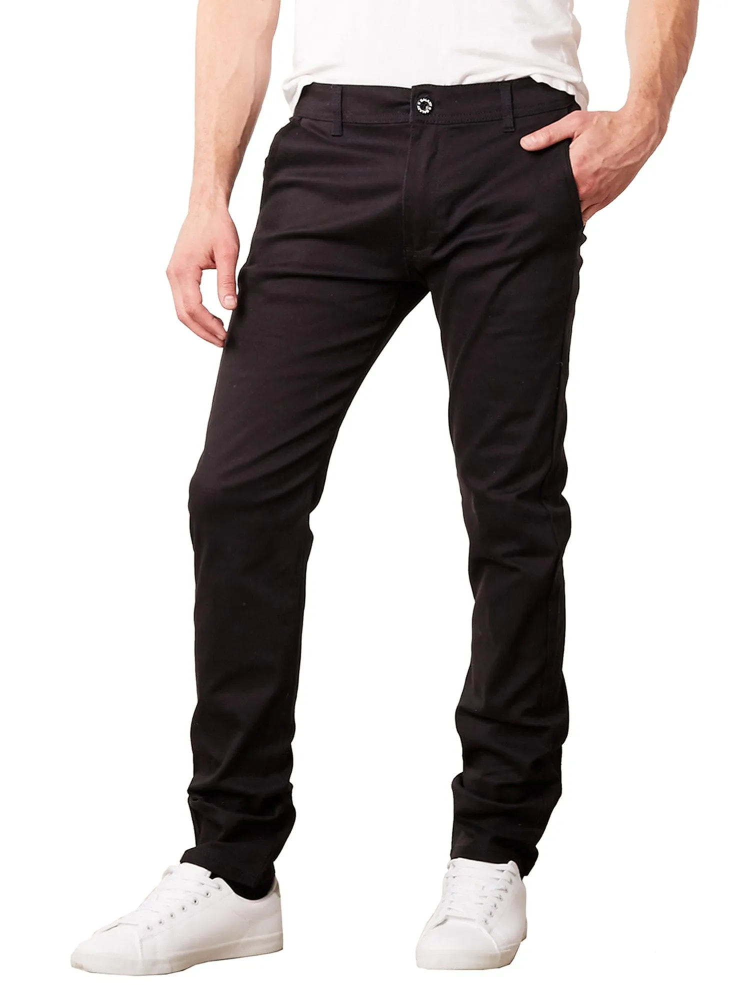 Men's Slim Fit Cotton Stretch Chino Pants