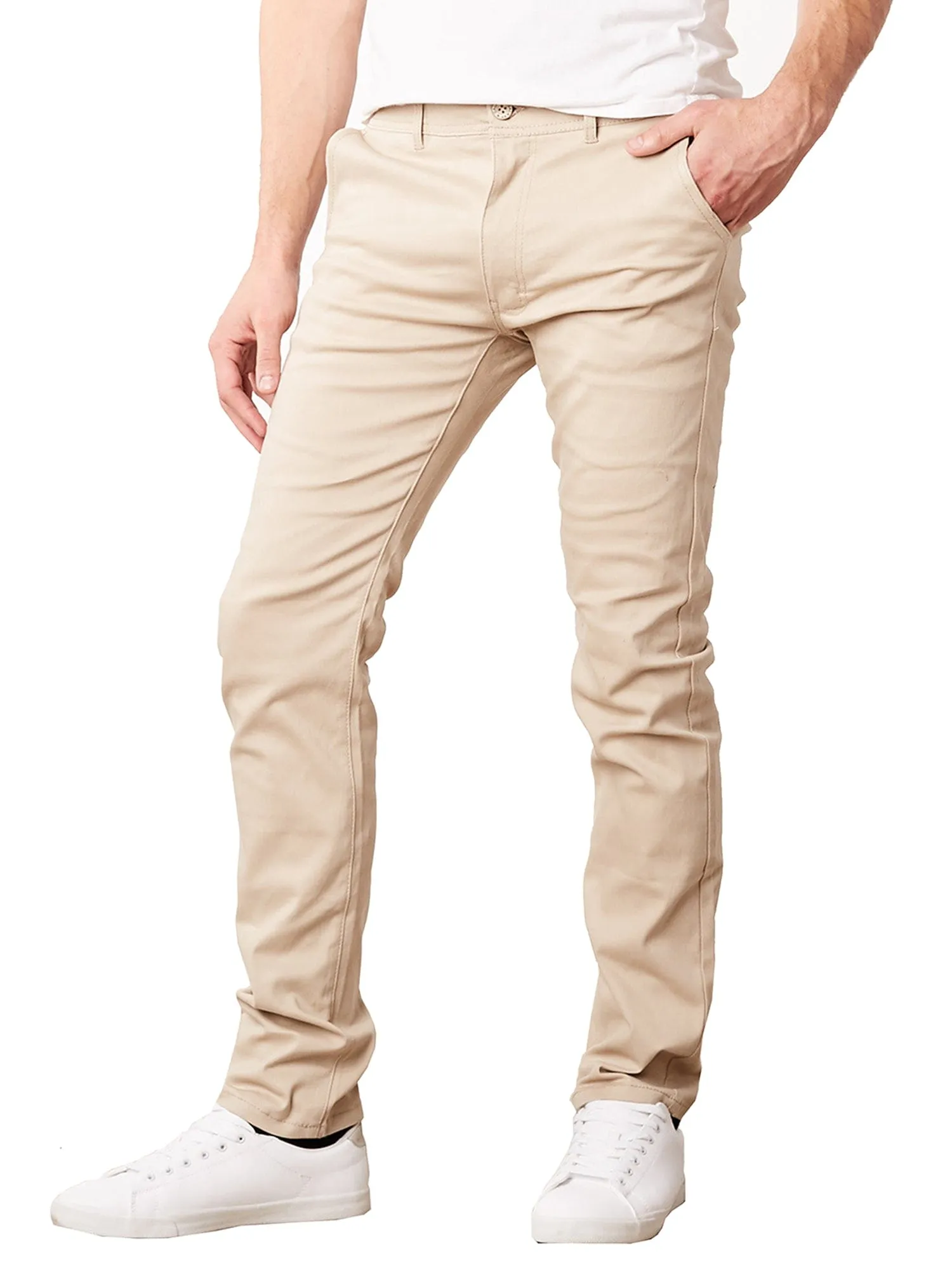 Men's Slim Fit Cotton Stretch Chino Pants