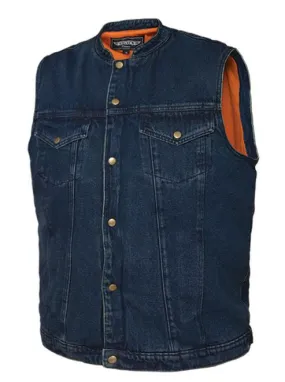 Mens UNIK DENIM Indigo Blue Club Vest