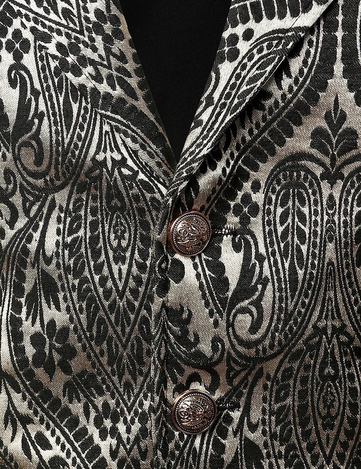 Mens Victorian Suit Vest Paisley Vintage Steampunk Gothic Waistcoat Vest