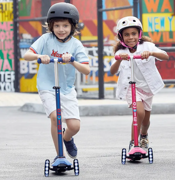 MICRO Maxi Deluxe Kids Kick Scooter with LED Wheels