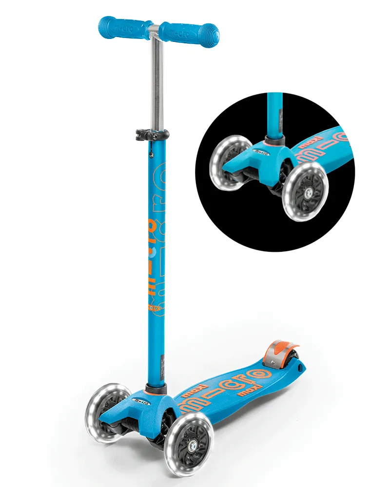 MICRO Maxi Deluxe Kids Kick Scooter with LED Wheels