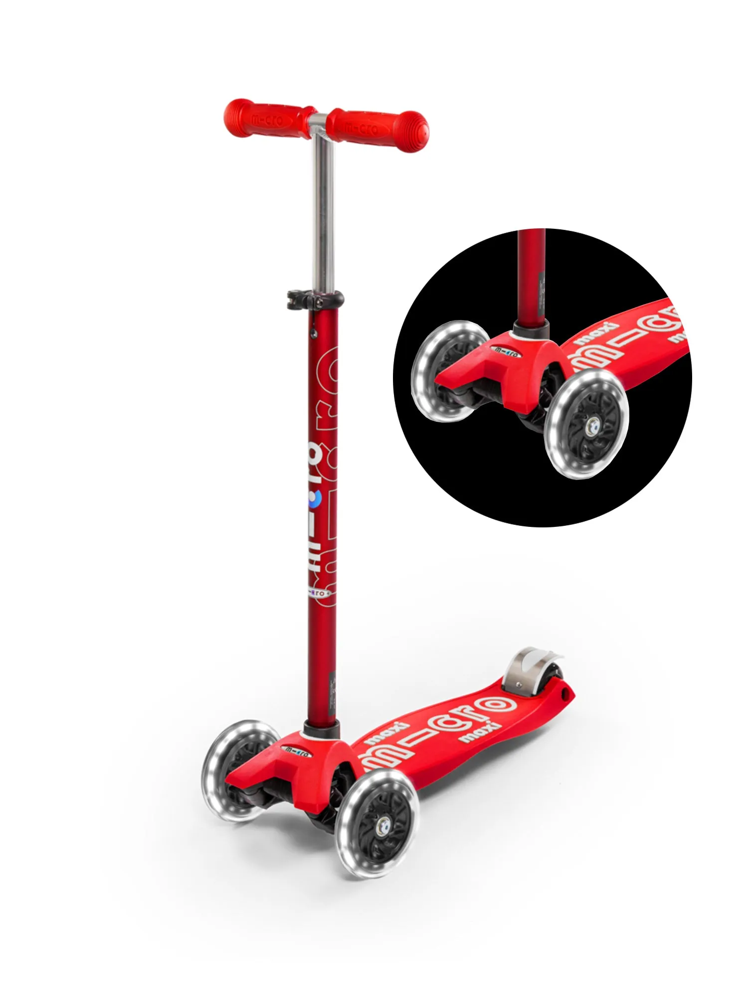 MICRO Maxi Deluxe Kids Kick Scooter with LED Wheels