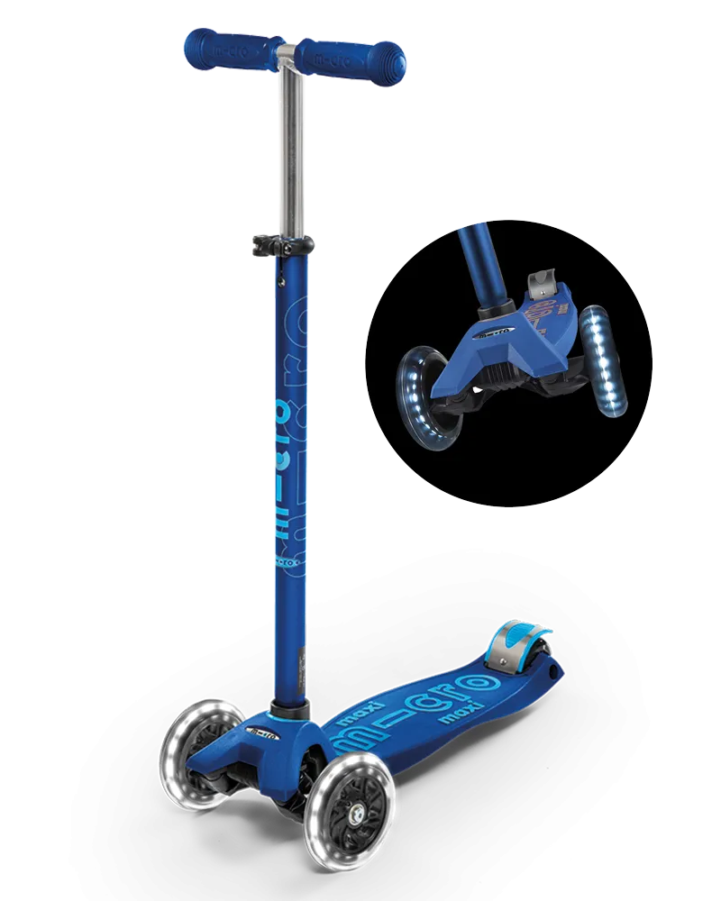 MICRO Maxi Deluxe Kids Kick Scooter with LED Wheels