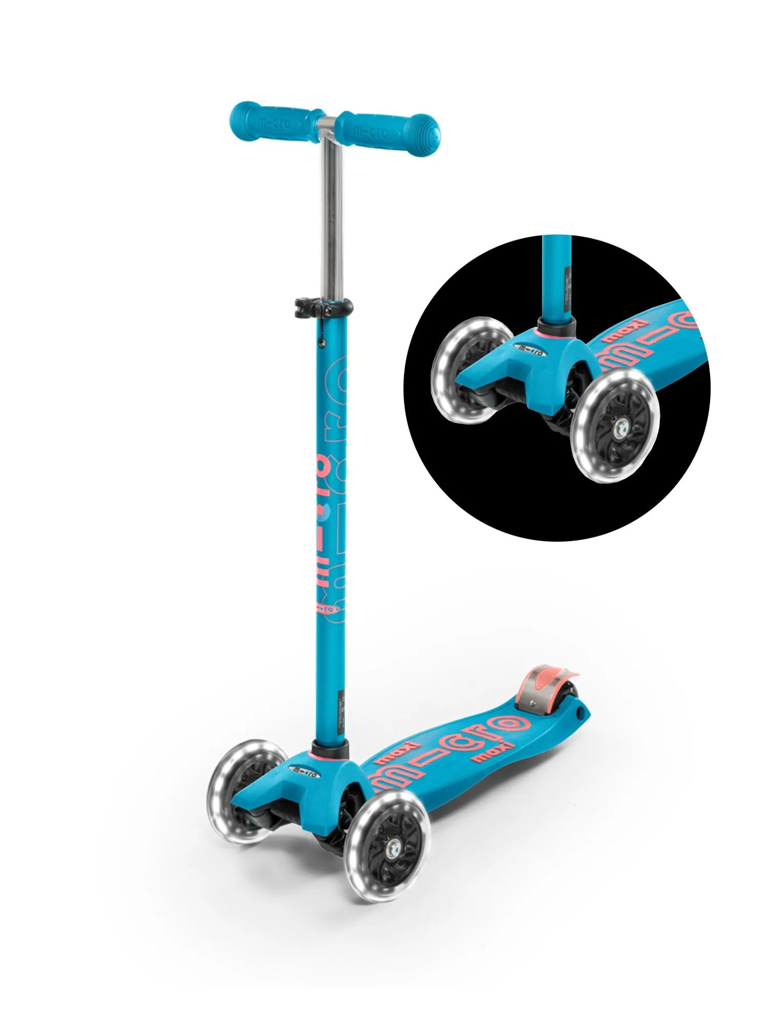 MICRO Maxi Deluxe Kids Kick Scooter with LED Wheels