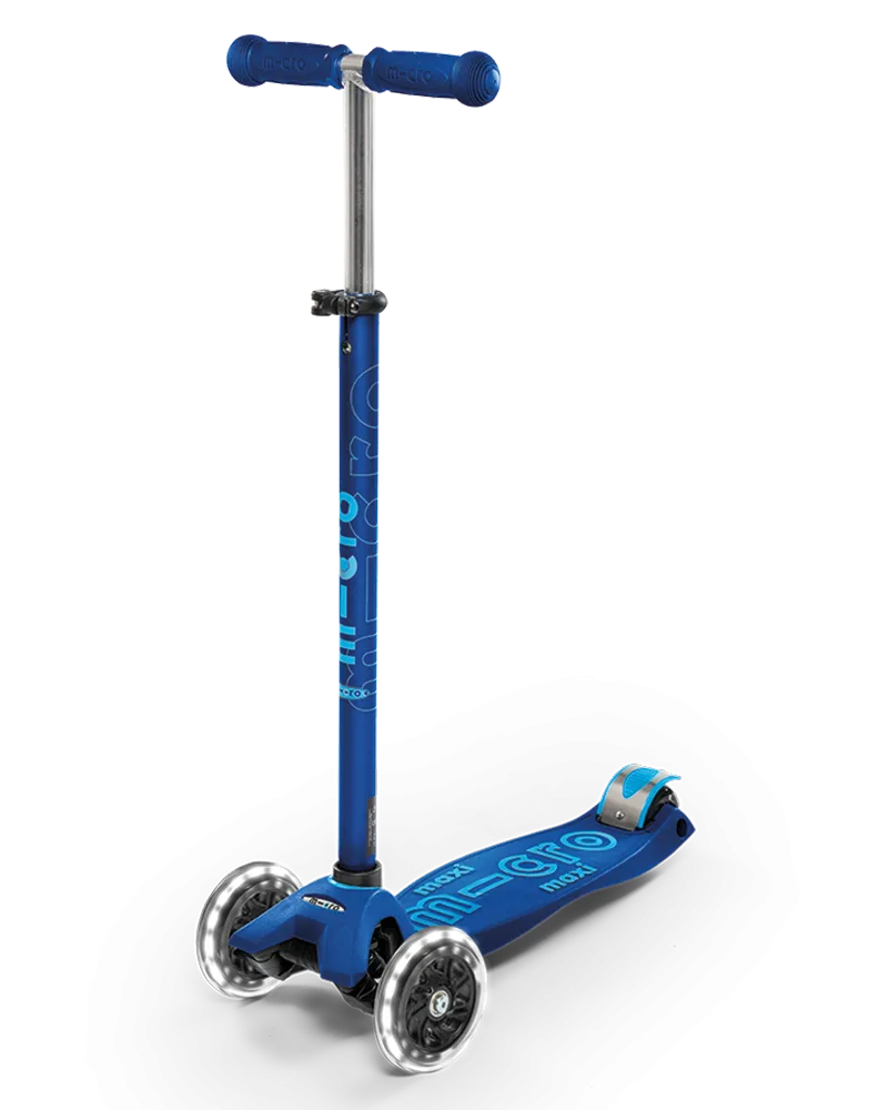 MICRO Maxi Deluxe Kids Kick Scooter with LED Wheels