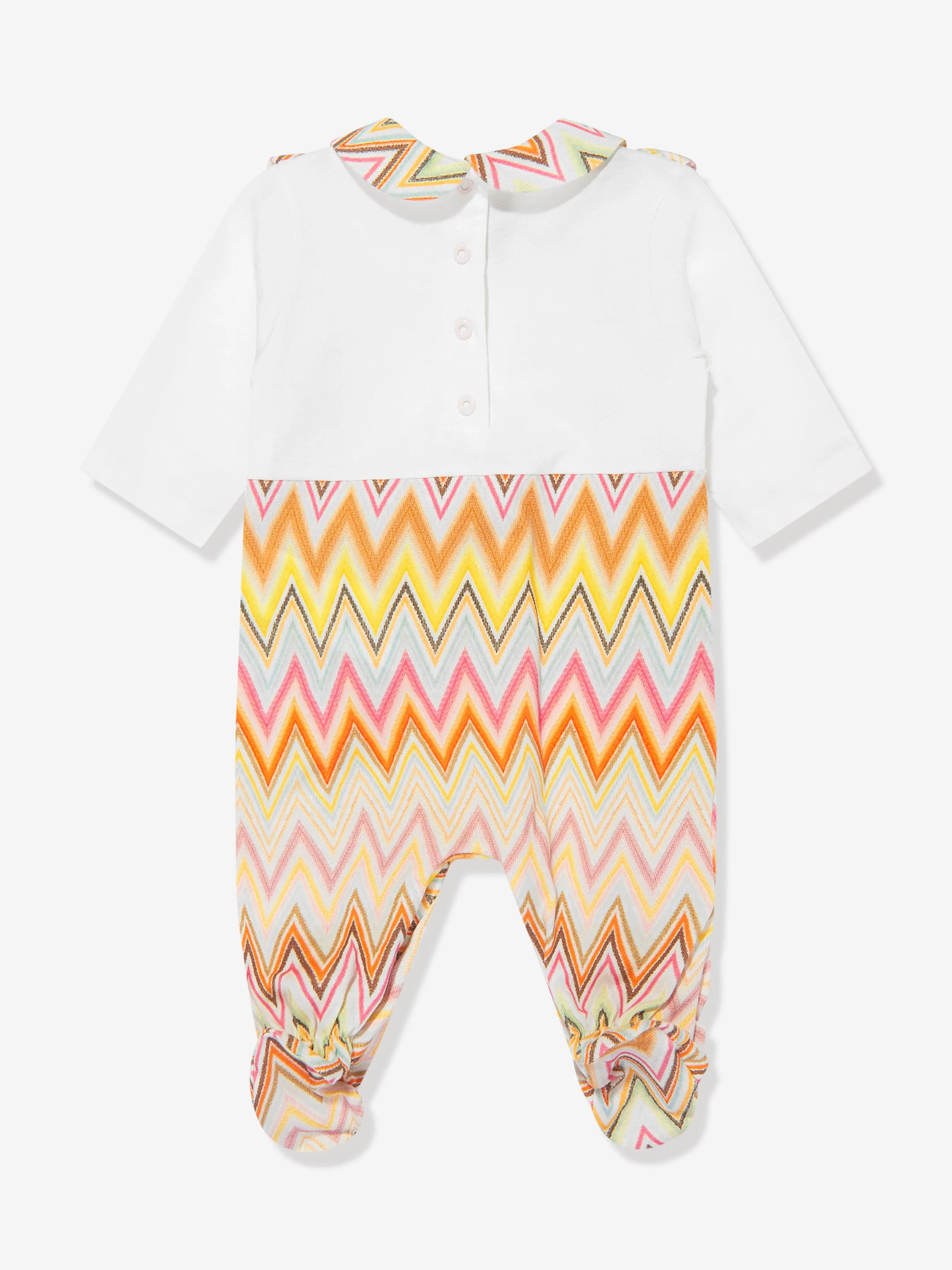 Missoni Baby Girls Zigzag Babygrow Gift Set in Multicolour