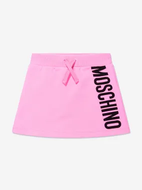 Moschino Girls Cotton Logo Skirt