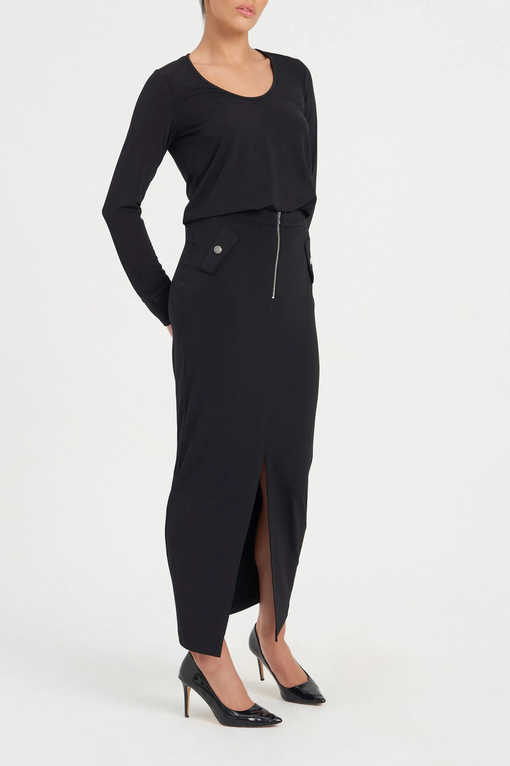 MRS JONES BLACK LINDA SKIRT