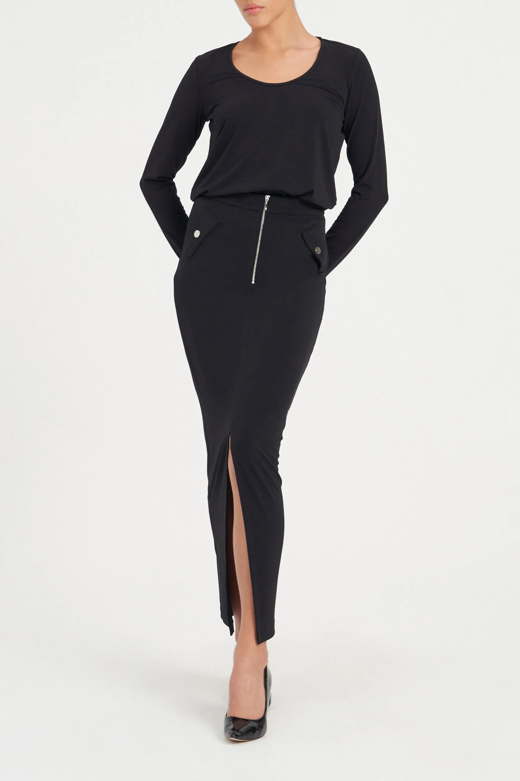 MRS JONES BLACK LINDA SKIRT