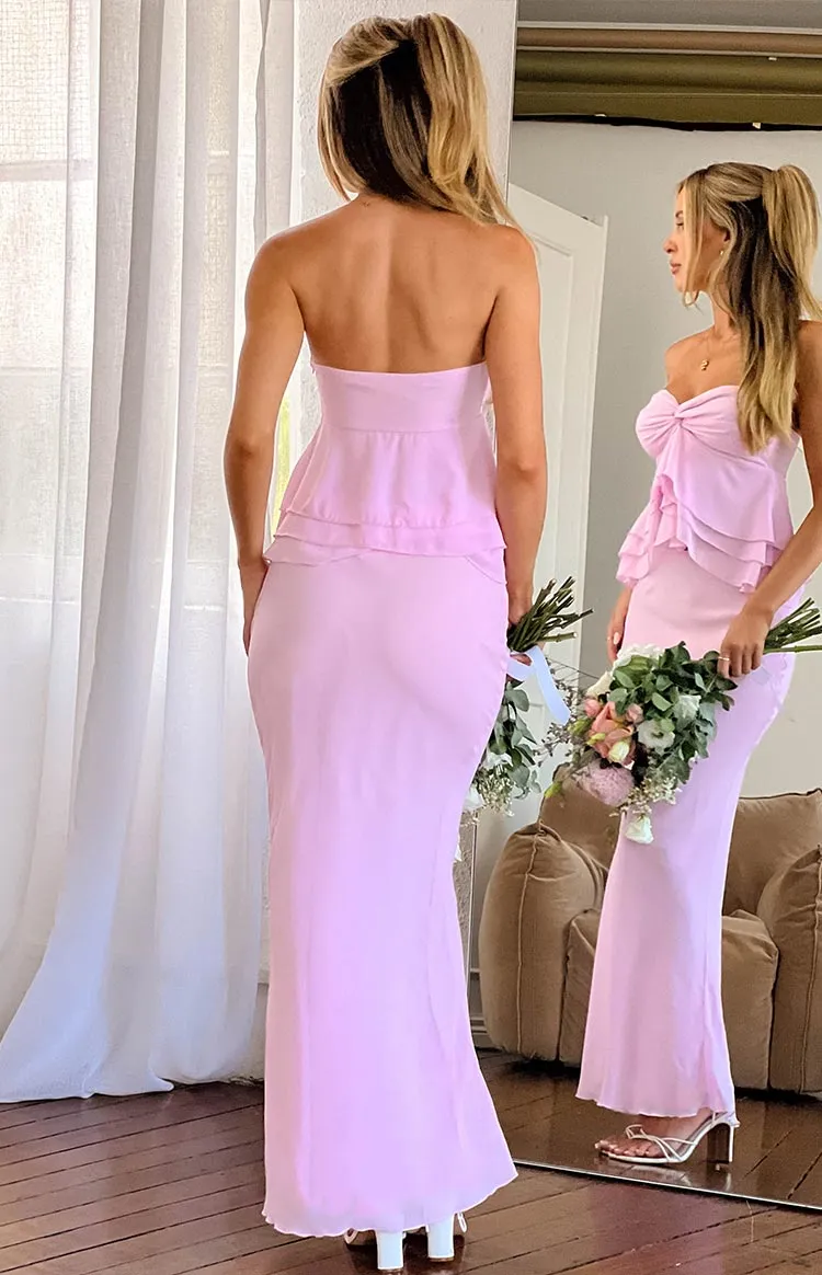 Myrna Pink Maxi Skirt