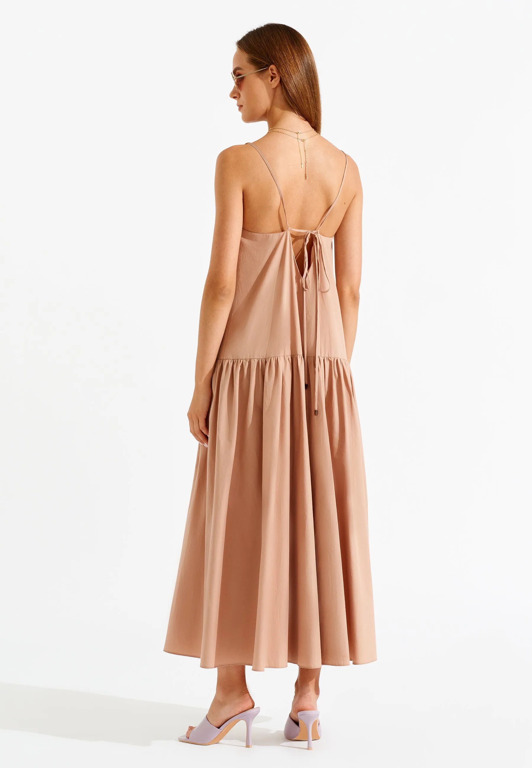 Open Back Side Slit Dress