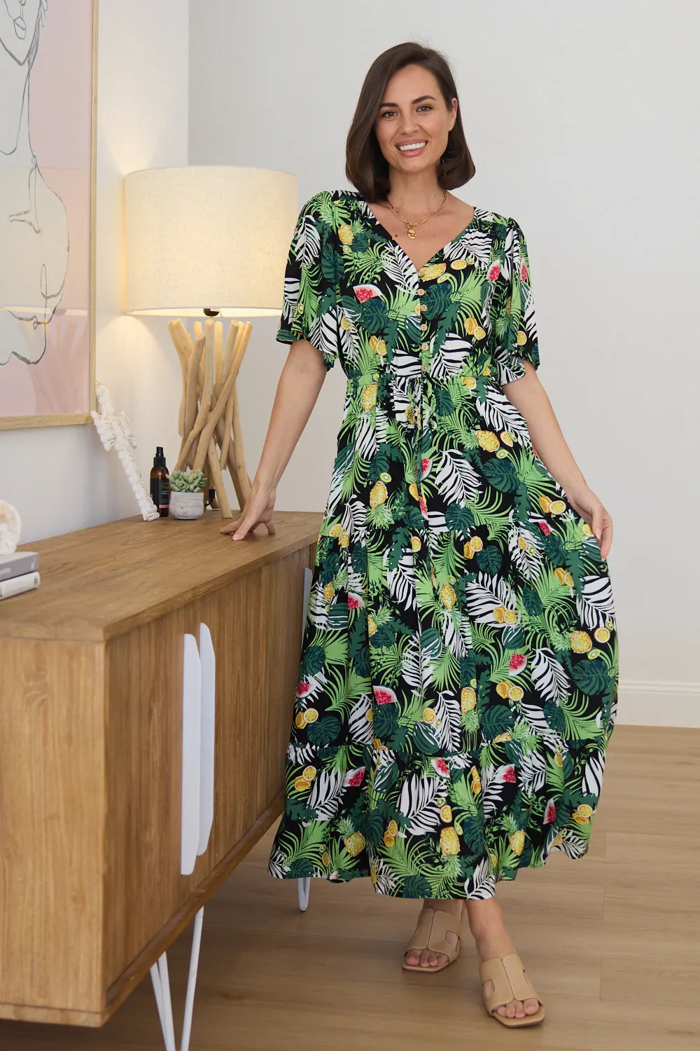 Quinn Maxi Dress - Tropical Summer