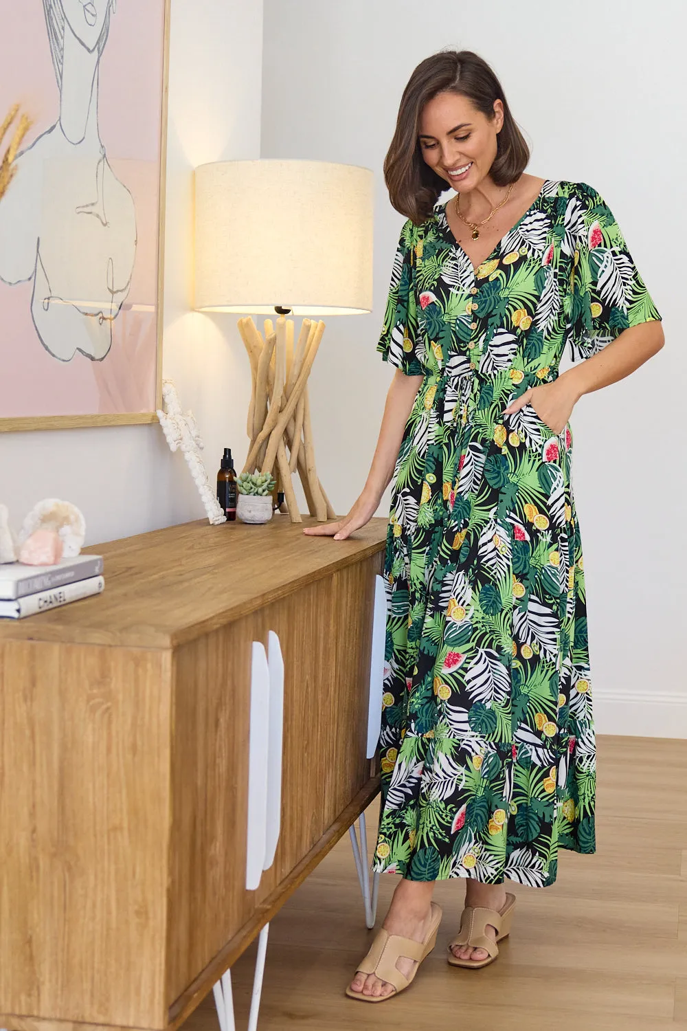 Quinn Maxi Dress - Tropical Summer