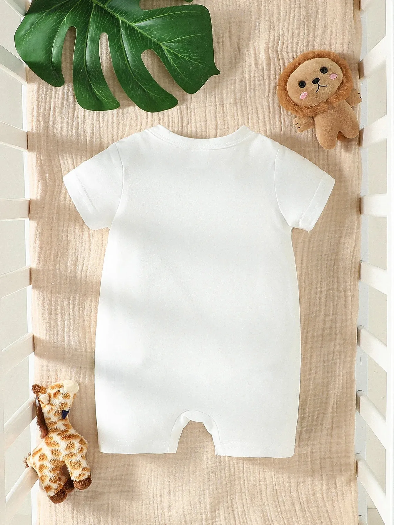 "Jungle Baby" Short-Sleeved Romper