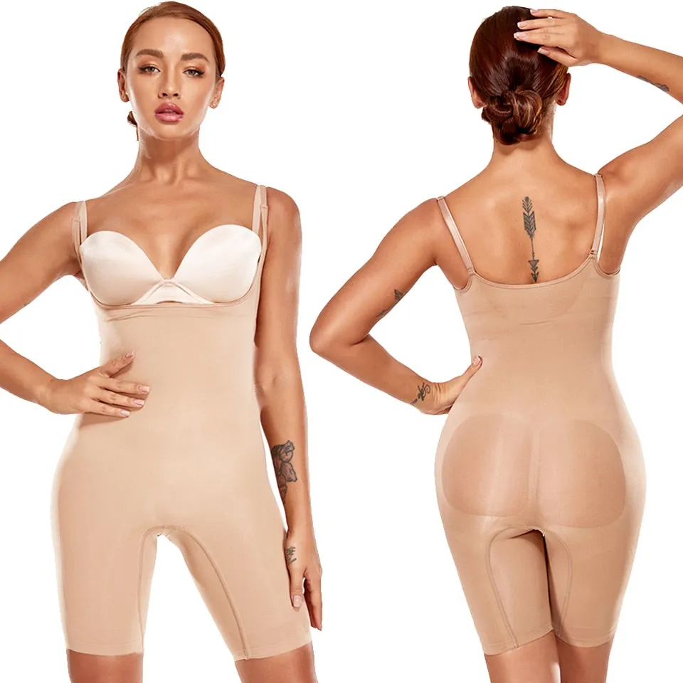 "Second Skin" Seamless Open Bust Shaping Bodysuit