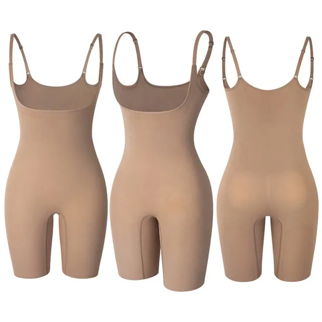 "Second Skin" Seamless Open Bust Shaping Bodysuit