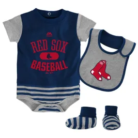 Red Sox Baby Bodysuit, Bib and Bootie Set