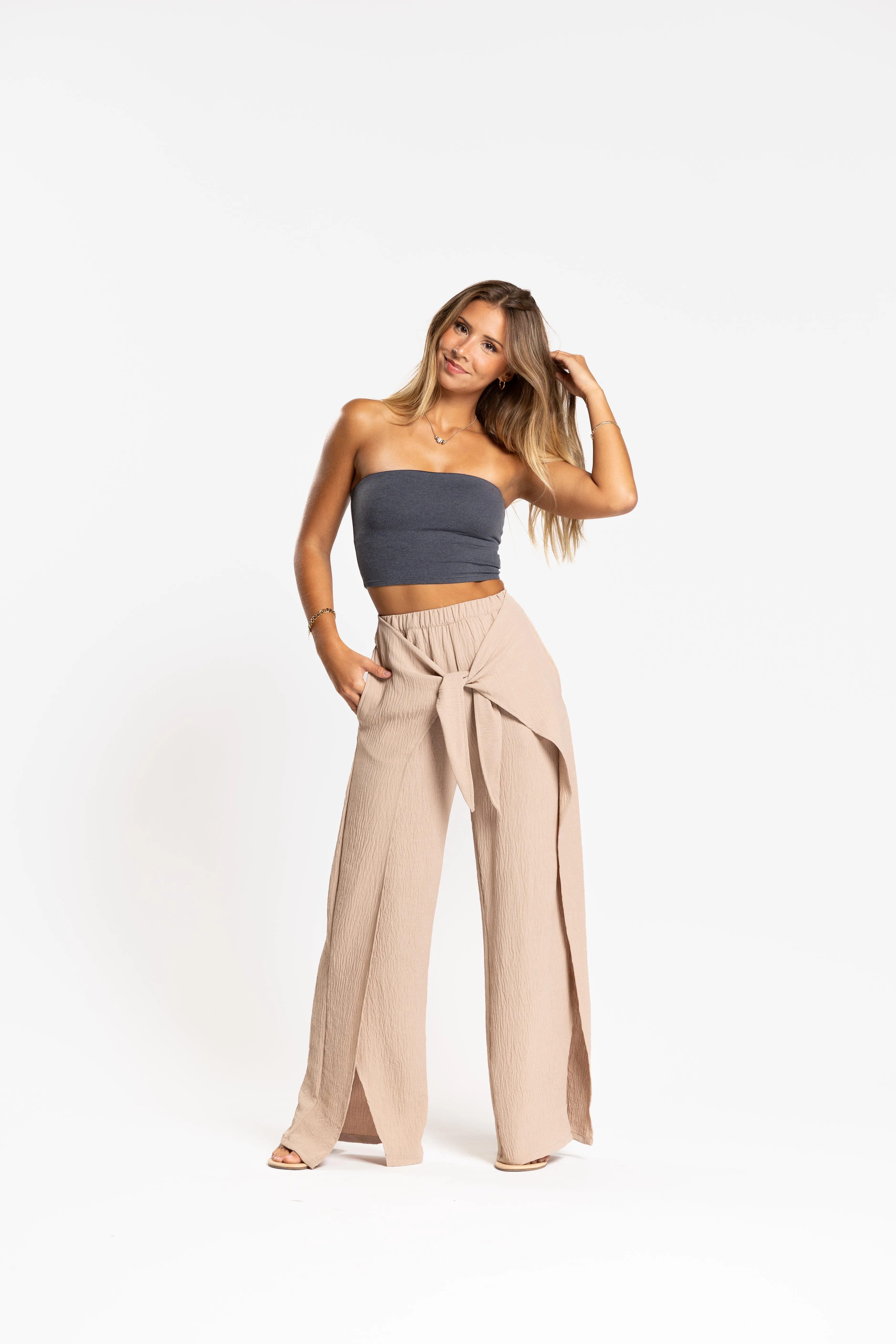 Resort Tie Front Pant