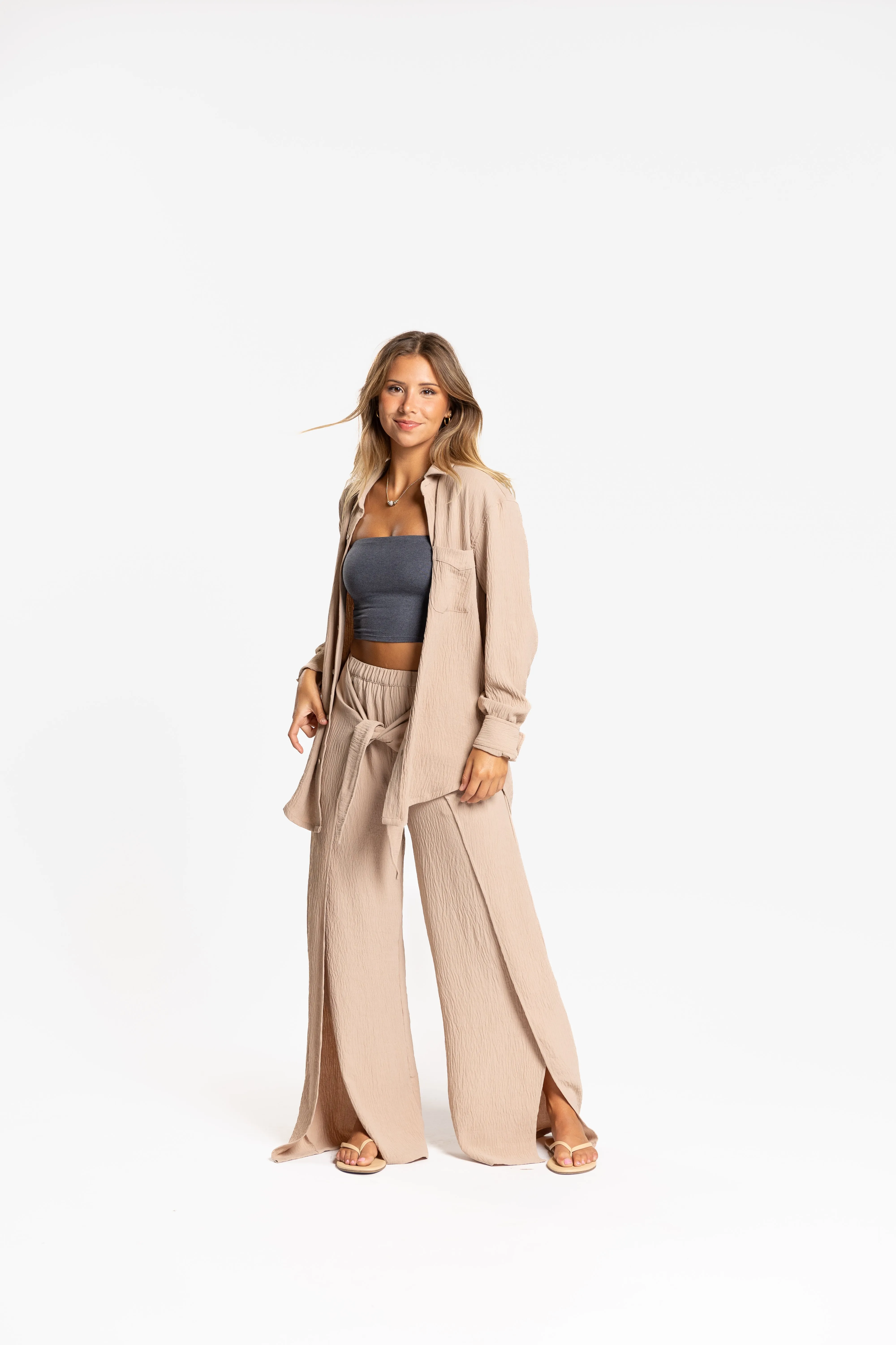 Resort Tie Front Pant